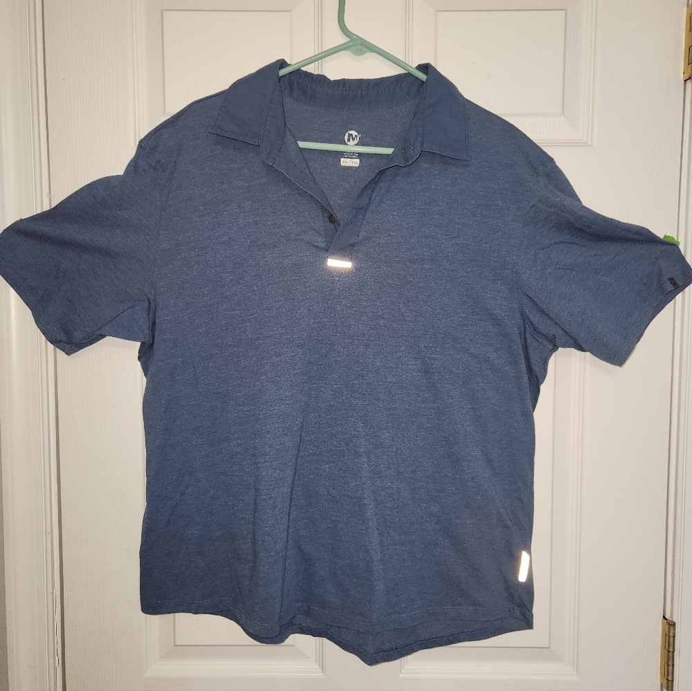Mens Merrell 2xl Blue Polo